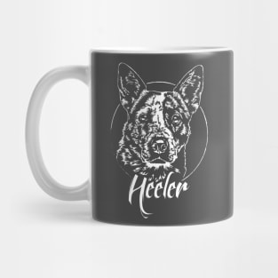 Funny Blue Heeler dog lover dog portrait Mug